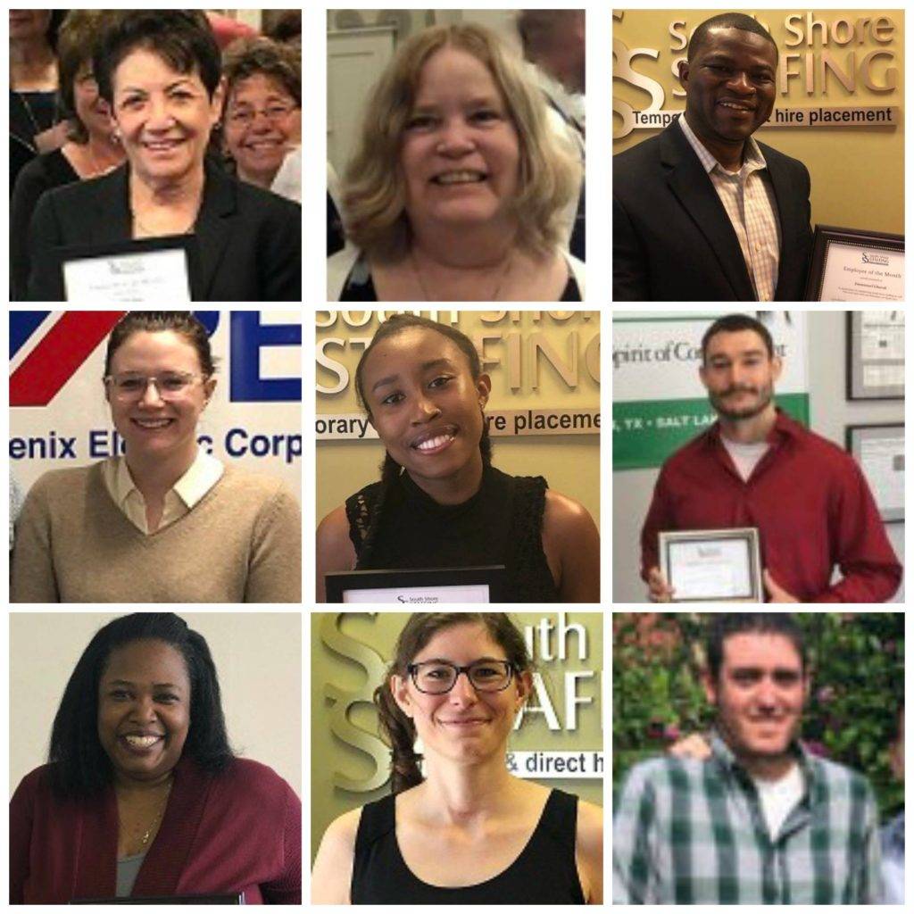 South Shore Staffing Employees of the Month 2020
