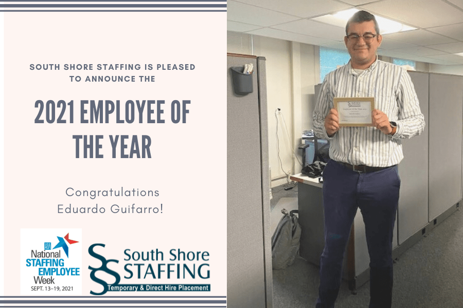 South Shore Staffing 2021 Employee of the Year